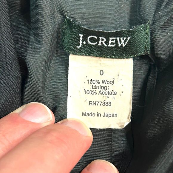 J Crew Wool‎ Blazer Suit Jacket Top Professional Career Womens 0 - Picture 5 of 5